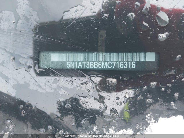 5N1AT3BB6MC716316 Nissan ROGUE SV