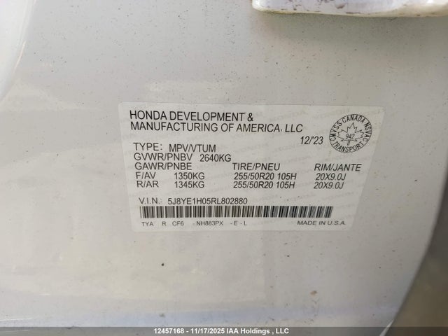 5J8YE1H05RL802880 Acura MDX A-SPEC