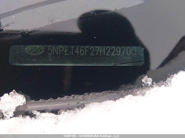 Aukcja sprzedaży 2007 Hyundai Sonata Gl V6/gls V6, vin: 5NPET46F27H229700, numer aukcji: 12457184