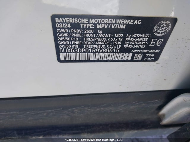 5UX63DP01R9V89615 BMW X3 Xdrive30e