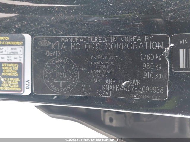 Продажа на аукционе авто 2014 Kia Forte, vin: KNAFK4A67E5099938, номер лота: 12457643