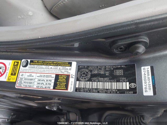 Aukcja sprzedaży 2014 Toyota Camry Le, vin: 4T1BF1FK0EU431553, numer aukcji: 12458361