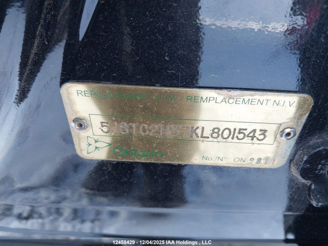 5J8TC2H37KL801543 Acura RDX