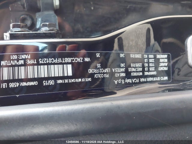 Jeep Renegade Latitude 2015 ZACCJBBT1FPC01275 Image 9
