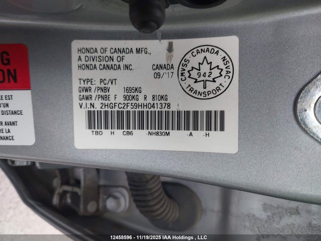 Honda Civic 2017 2HGFC2F59HH041378 Image 30