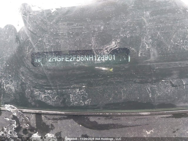 Aukcja sprzedaży 2022 Honda Civic, vin: 2HGFE2F56NH123901, numer aukcji: 12458845