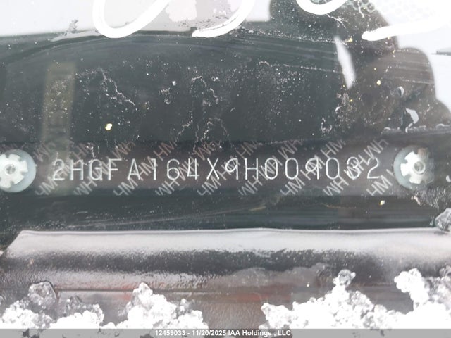 2009 Honda Civic Dx-g მანქანა იყიდება აუქციონზე, vin: 2HGFA164X9H009032, აუქციონის ნომერი: 12459033