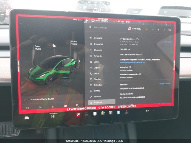 LRW3E1EB9PC850231 Tesla Model 3 Long Range