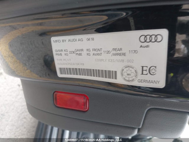 WAUANCF52JA104749 Audi A5