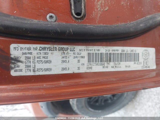 12459624 :رقم المزاد ، 1D7RV1CT5AS169642 vin ، 2010 Dodge Ram 1500 مزاد بيع
