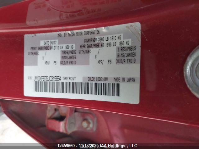 Продажа на аукционе авто 2018 Mazda Cx-3, vin: JM1DKFB76J0315654, номер лота: 12459660