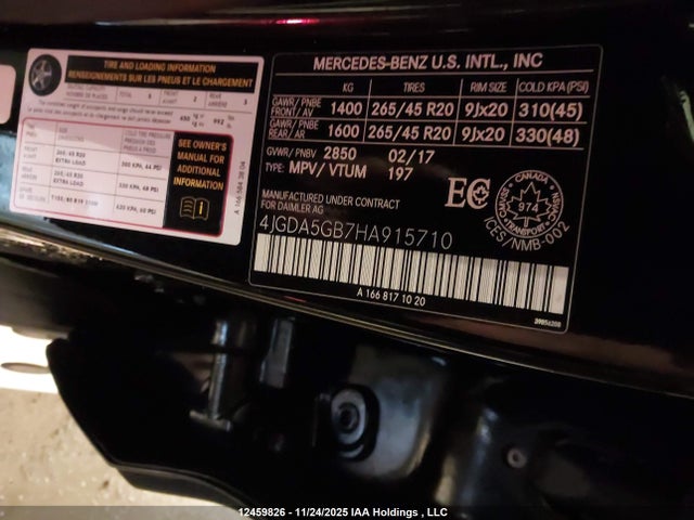 4JGDA5GB7HA915710 Mercedes-Benz Gle 400 4matic
