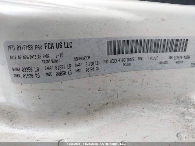 Продаж на аукціоні авто 2016 Fiat 500 Abarth, vin: 3C3CFFFH8GT184231, номер лоту: 12460084