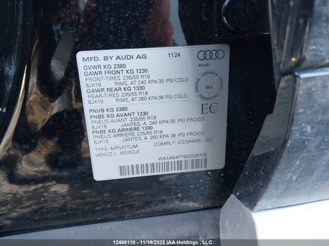 WA1ABAFY9S2036708 Audi Q5 Premium 40