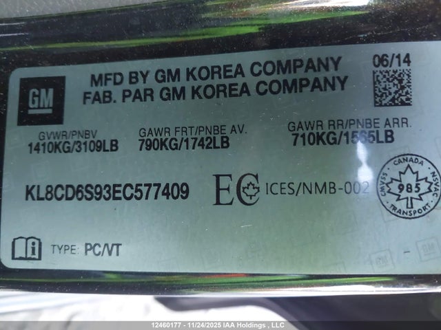 Chevrolet ll0 2014 KL8CD6S93EC577409 Image 17
