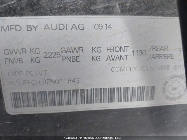 Audi A4 2.0t Progressiv Plus 2015 WAUFFCFL9FN011843 Image 18