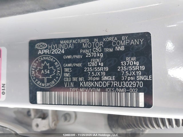 Продаж на аукціоні авто 2024 Hyundai Ioniq 5 Preferred Long Range, vin: KM8KNDDF7RU302970, номер лоту: 12460300