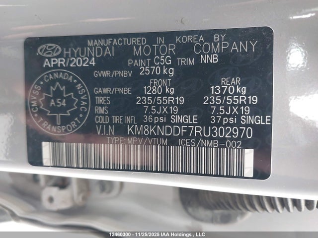 Продаж на аукціоні авто 2024 Hyundai Ioniq 5 Preferred Long Range, vin: KM8KNDDF7RU302970, номер лоту: 12460300