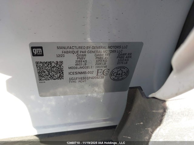 1G1FY6S01P4208239 Chevrolet Bolt Euv Lt