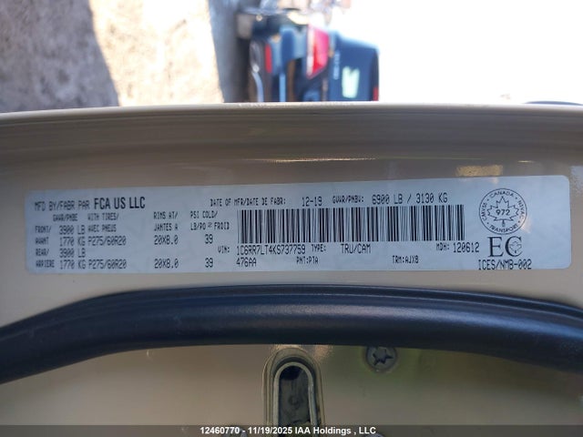 RAM 1500 Classic Slt 2019 1C6RR7LT4KS737759 Image 9
