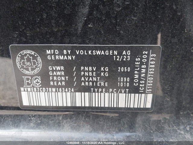 WVWEB7CD7RW163424 Volkswagen Golf R
