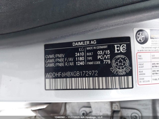 WDDHF6HBXGB172972 Mercedes-Benz E-Class