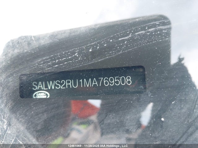 SALWS2RU1MA769508 Land Rover Range Rover Sport Hst Mhev