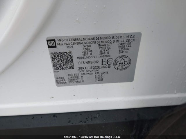 3GKALUEGXSL204940 GMC Terrain Elevation Awd