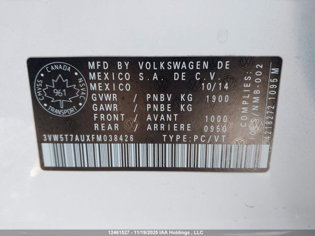 3VW5T7AUXFM038426 Volkswagen Golf Gti 5-door Autobahn