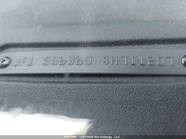 2008 Subaru Forester X მანქანა იყიდება აუქციონზე, vin: JF1SG63608H711207, აუქციონის ნომერი: 12461668