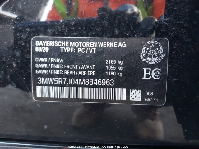 3MW5R7J04M8B46963 BMW 330i Xdrive