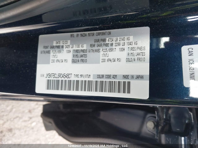 Mazda Cx-5 Gs W/o Cd 2024 JM3KFBCL8R0454607 Image 18