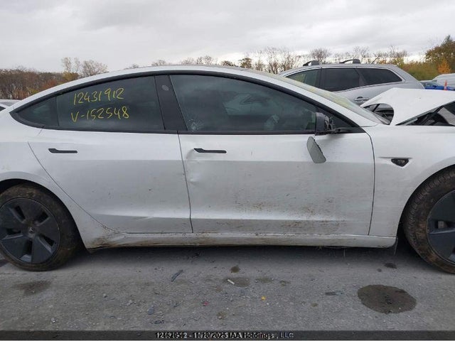 2022 Tesla Model 3 Rwd/standard Range მანქანა იყიდება აუქციონზე, vin: 5YJ3E1EA7NF152548, აუქციონის ნომერი: 12462056
