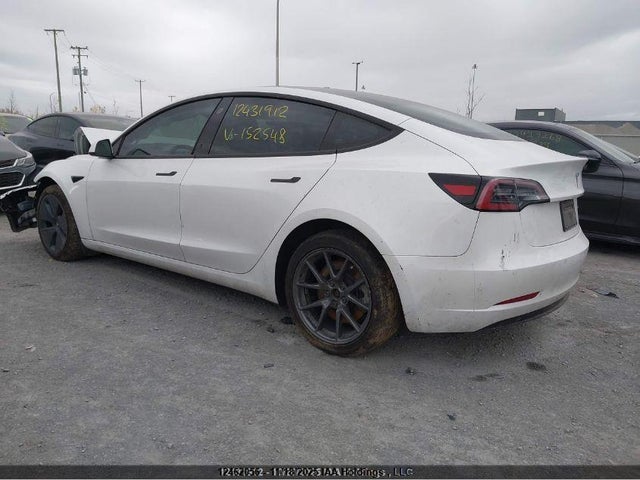 2022 Tesla Model 3 Rwd/standard Range მანქანა იყიდება აუქციონზე, vin: 5YJ3E1EA7NF152548, აუქციონის ნომერი: 12462056