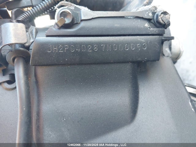 Продаж на аукціоні авто 2007 Honda Cbr600 Rr, vin: JH2PC40287M000093, номер лоту: 12462066