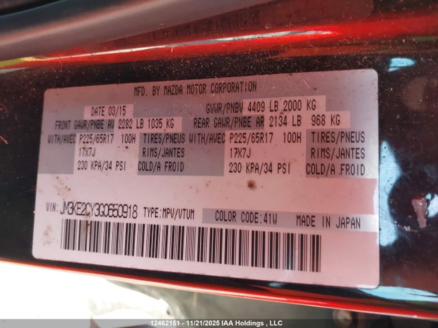JM3KE2CY3G0650918 Mazda Cx-5 Touring