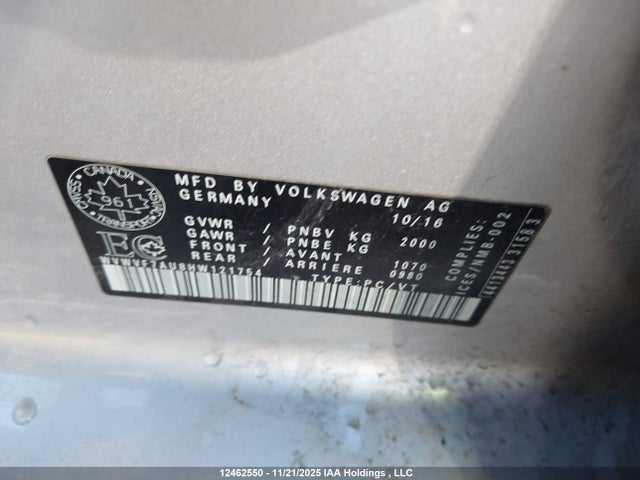 12462550 :رقم المزاد ، WVWVF7AU8HW121754 vin ، 2017 Volkswagen Golf R مزاد بيع