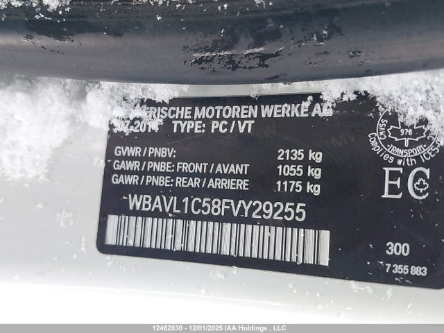 WBAVL1C58FVY29255 BMW X1 Xdrive28i