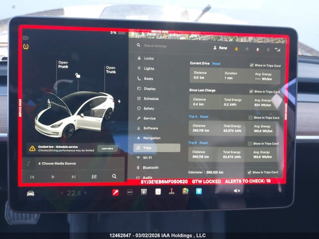 2021 Tesla Model 3 Long Range მანქანა იყიდება აუქციონზე, vin: 5YJ3E1EB6MF050620, აუქციონის ნომერი: 12462847