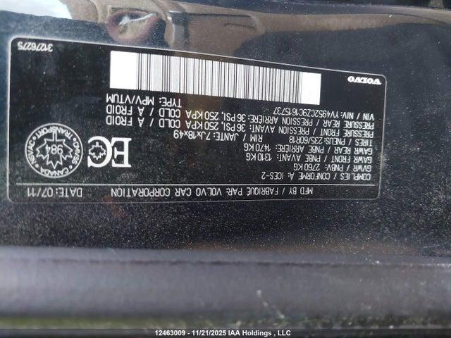 Aukcja sprzedaży 2012 Volvo Xc90 3.2/3.2 Platinum/3.2 Premier Plus, vin: YV4952CZ9C1615737, numer aukcji: 12463009