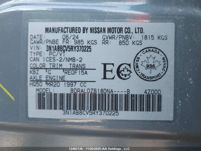 Nissan SENTRA SV 2024 3N1AB8CV5RY370225 Image 27