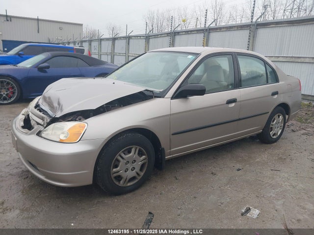 12463195 :رقم المزاد ، 2HGES16301H910835 vin ، 2001 Honda Civic Dx-g مزاد بيع