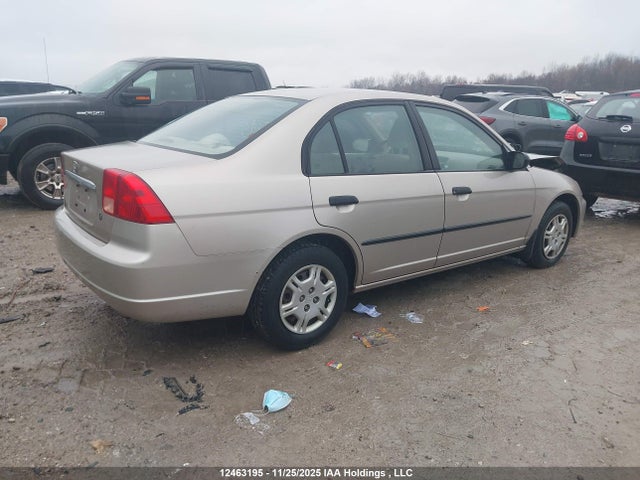 12463195 :رقم المزاد ، 2HGES16301H910835 vin ، 2001 Honda Civic Dx-g مزاد بيع