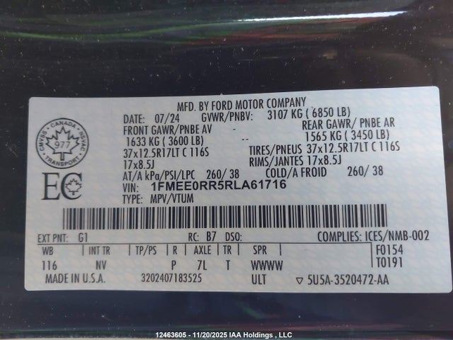 Ford Bronco Raptor 2024 1FMEE0RR5RLA61716 Image 9