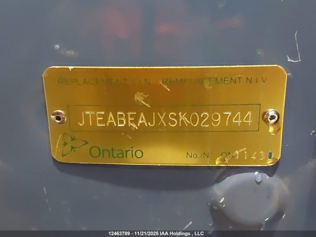 JTEABFAJXSK029744 Toyota Land Cruiser