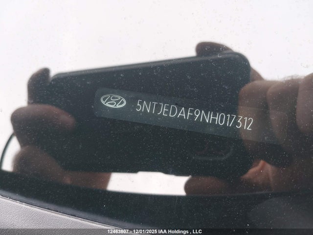 5NTJEDAF9NH017312 Hyundai Santa Cruz Limited
