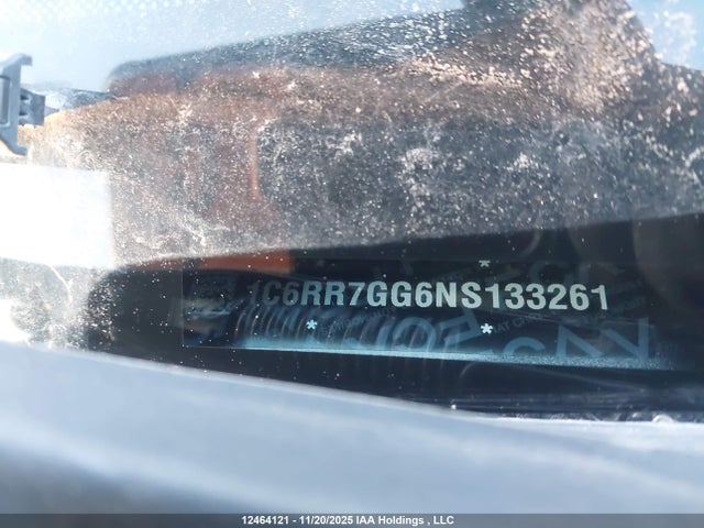 12464121 :رقم المزاد ، 1C6RR7GG6NS133261 vin ، 2022 Ram 1500 Classic Slt مزاد بيع