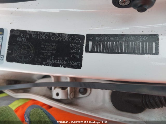 KIA mpi nu 2016 KNAFK4A64G5509632 Image 9