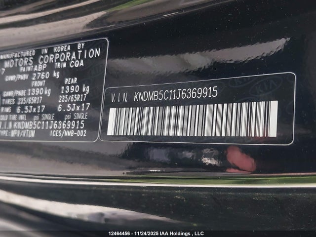 KIA Sedona 2018 KNDMB5C11J6369915 Image 9
