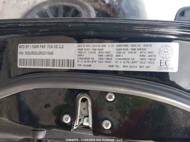 3C6UR5DL0RG311548 RAM 2500 Big Horn